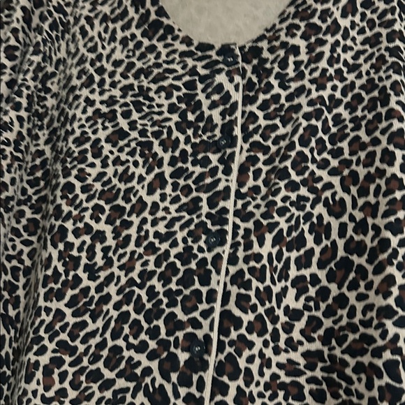 Cyrus Leopard Print Cardigan - Brown and Black - Picture 2 of 2
